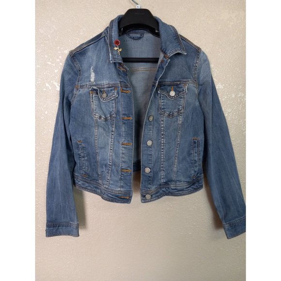Aeropostale Denim womens size 7 Jacket blue color - Picture 1 of 8